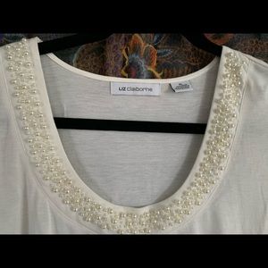 Off White Liz Claiborne Blouse